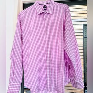 Robert Graham Pink Plaid Men's Shirt